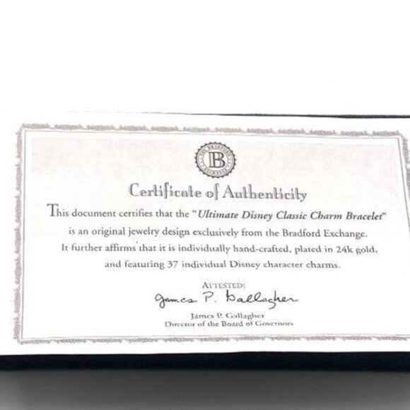 24K Gold - The Ultimate Disney Classic 37-Character Charm Bracelet - Picture 7 of 8